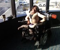 Tamara Morgan wheelchair airport